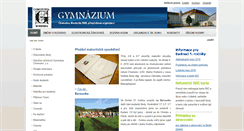 Desktop Screenshot of gymcv.cz